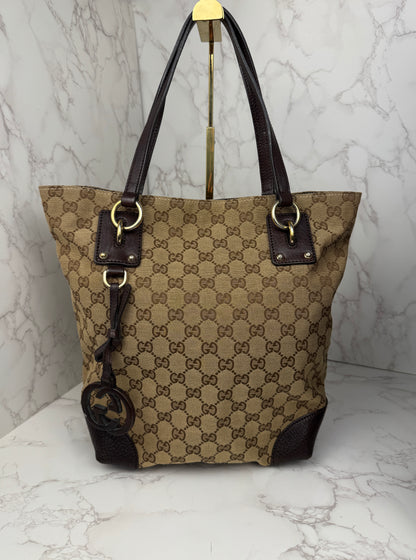 Gucci Tote GG Canvas Eclipse Brown