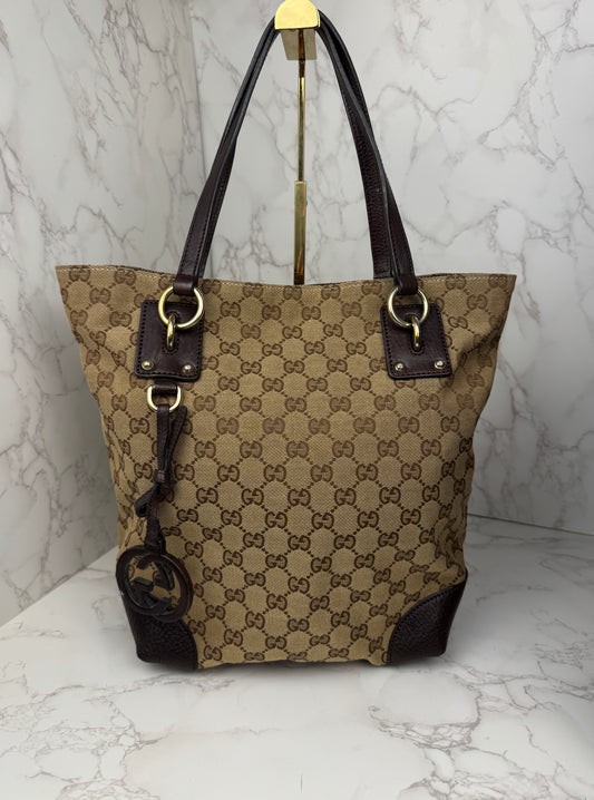 Gucci Tote GG Canvas Eclipse Brown
