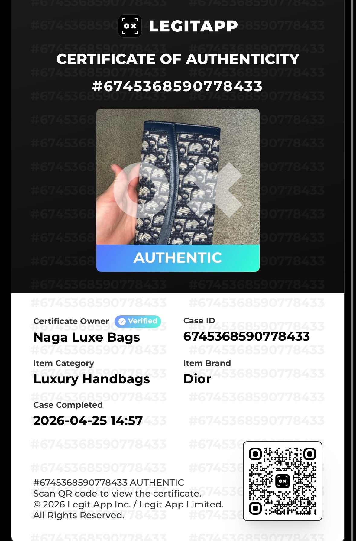 Dior long wallet monogram