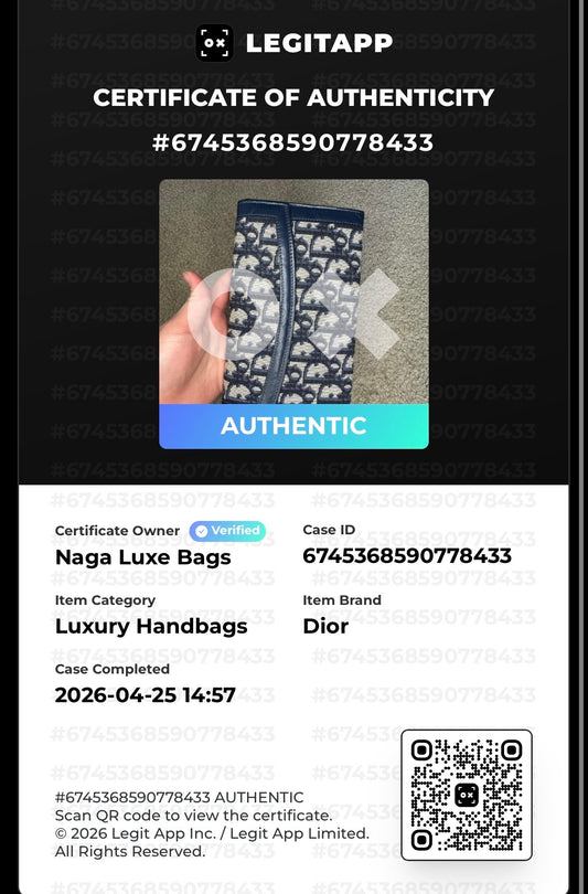 Dior long wallet monogram