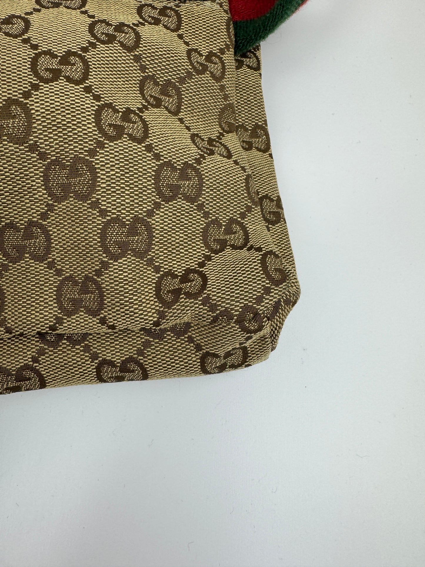 Gucci Web Stripe Belt Bag GG Canvas Brown