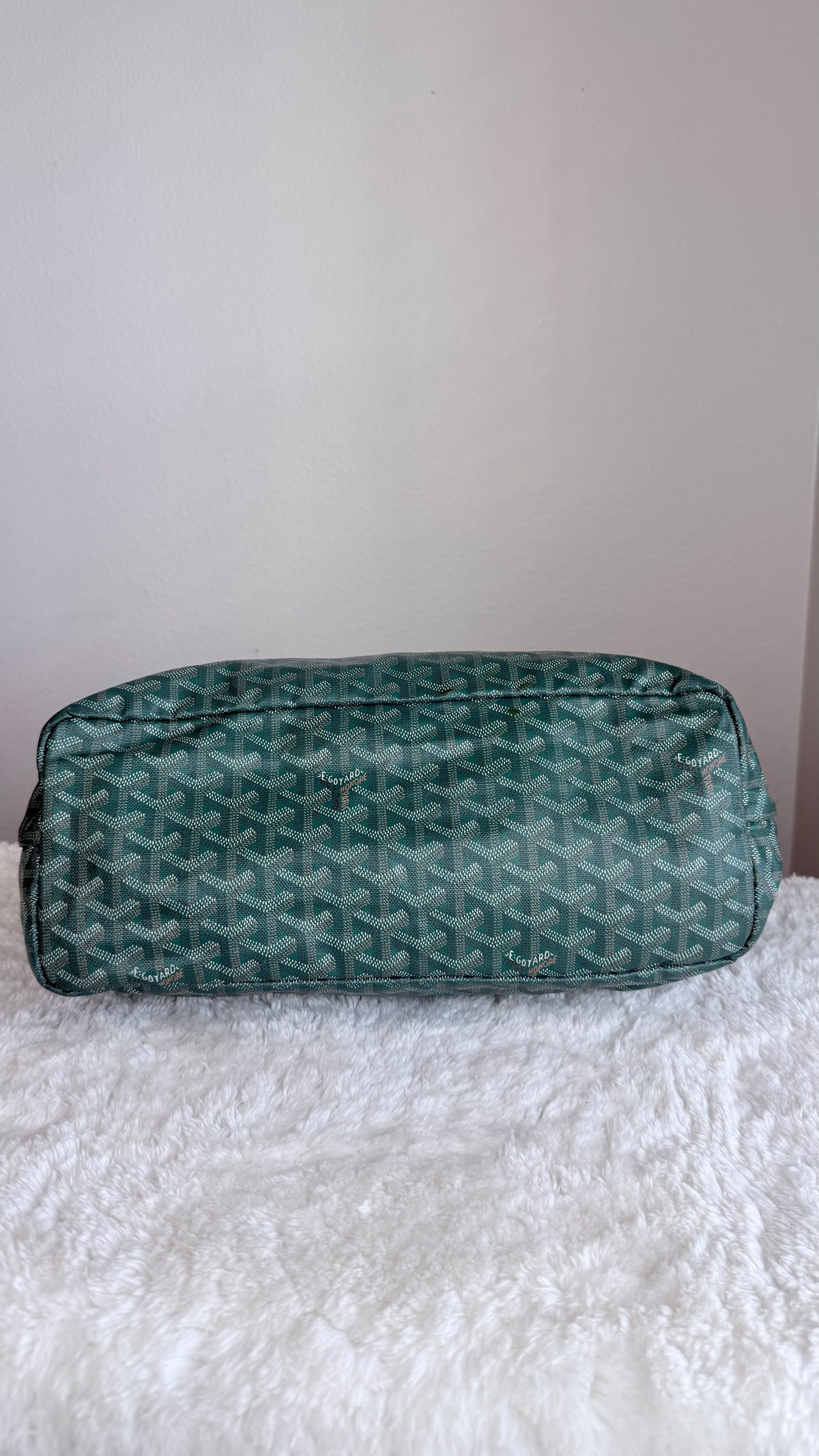 GOYARD Saint Louis Tote Coated Canvas PM Green