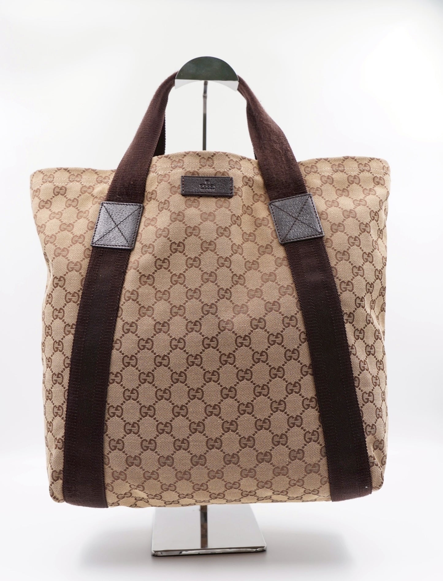 GUCCI Original Web Tote GG Canvas Tall (Vintage)