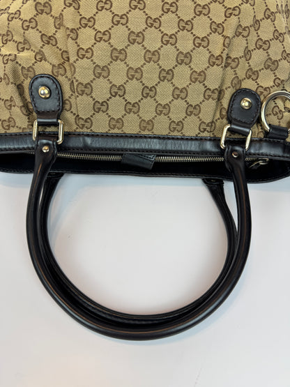 GUCCI Sukey Tote GG Canvas Brown