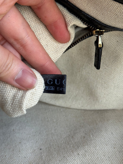GUCCI Soho Zip Tote Leather Small Black