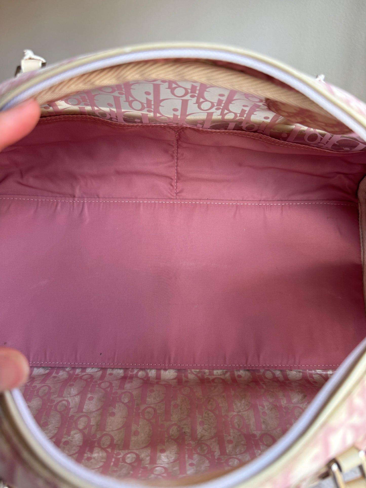 CHRISTIAN DIOR Bowler Monogram pink
