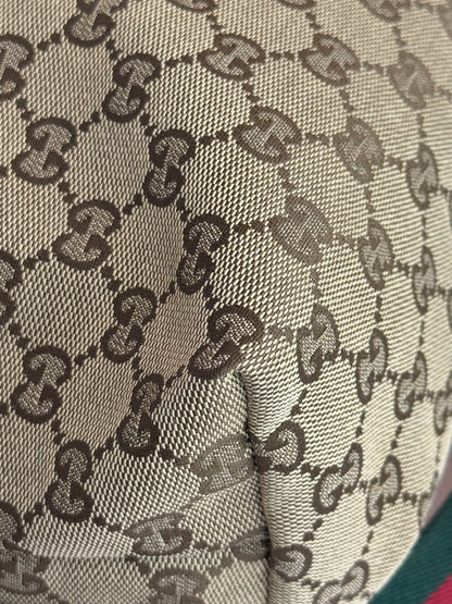 GUCCI Web Stripe Messenger GG Canvas