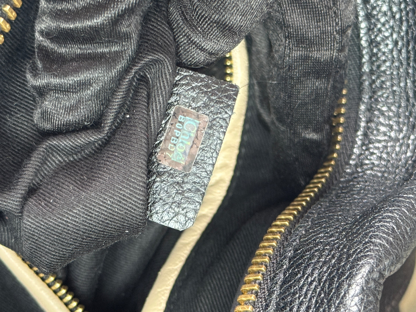 CHLOE Paraty Top Handle Bag Medium Leather Black