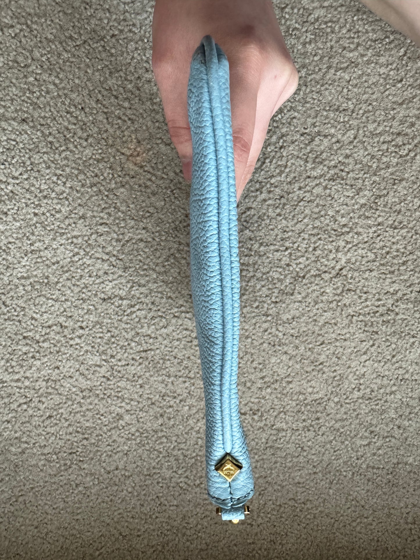 Mcm clutch leather Blue