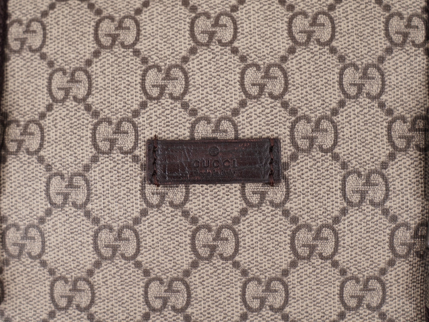 Gucci Double Buckle Messenger Bag GG Coated Canvas