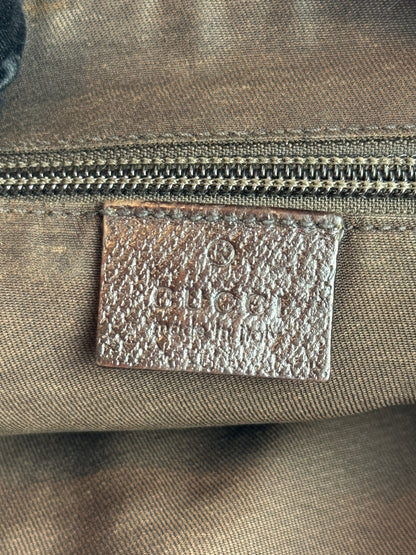 Gucci Web Halfmoon GG Canvas Medium