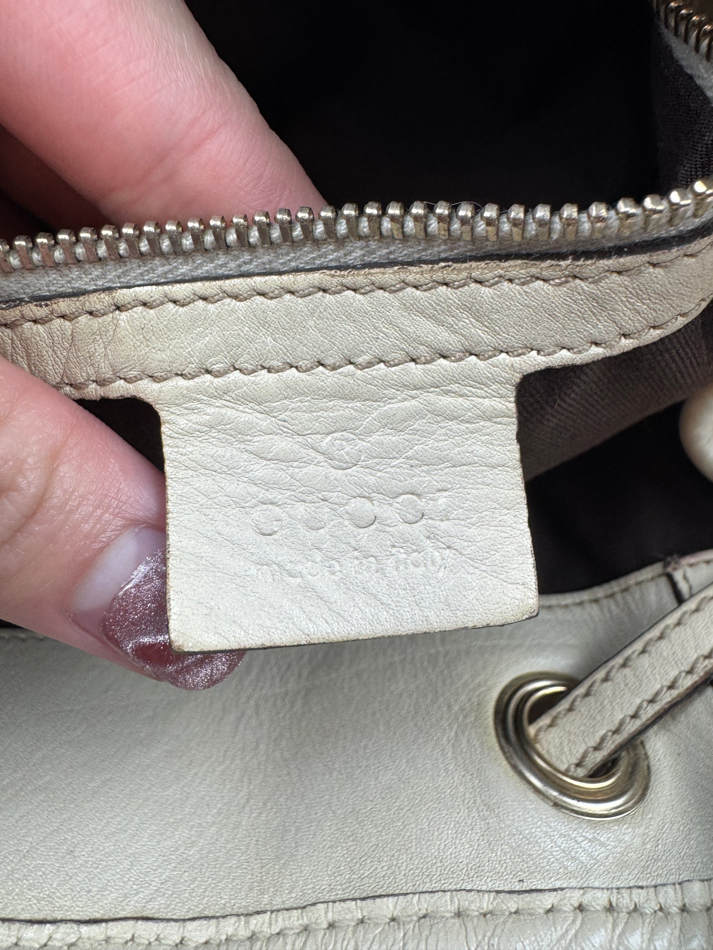 Gucci Peggy Tote GG Canvas Large Cream