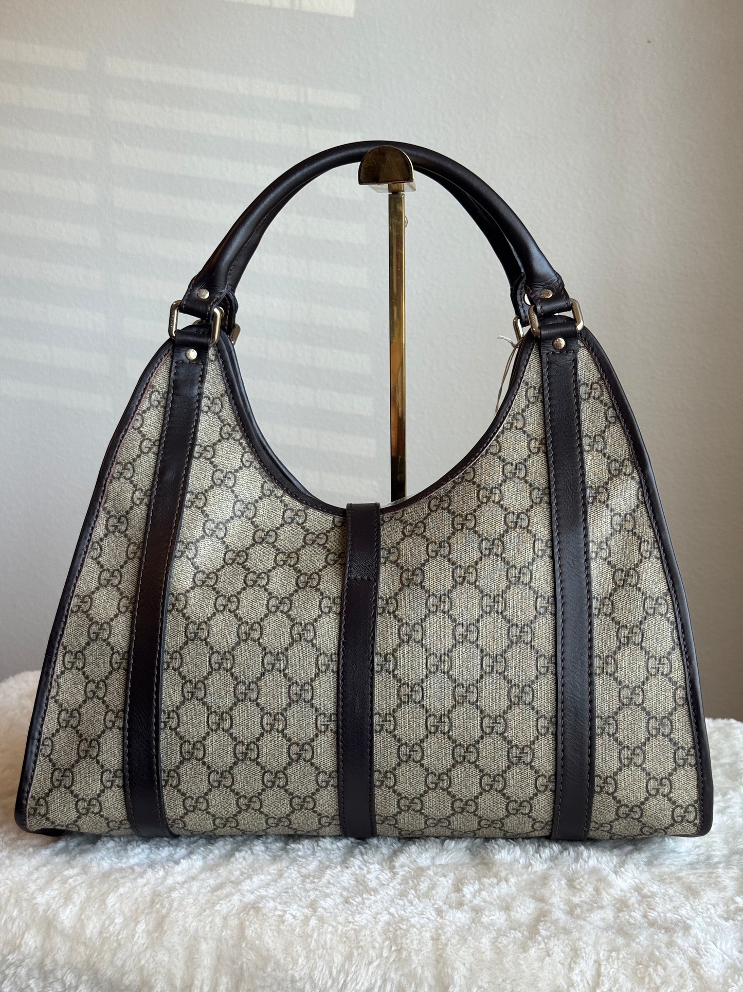 GUCCI GG Supreme Bardot Medium Coated Canvas