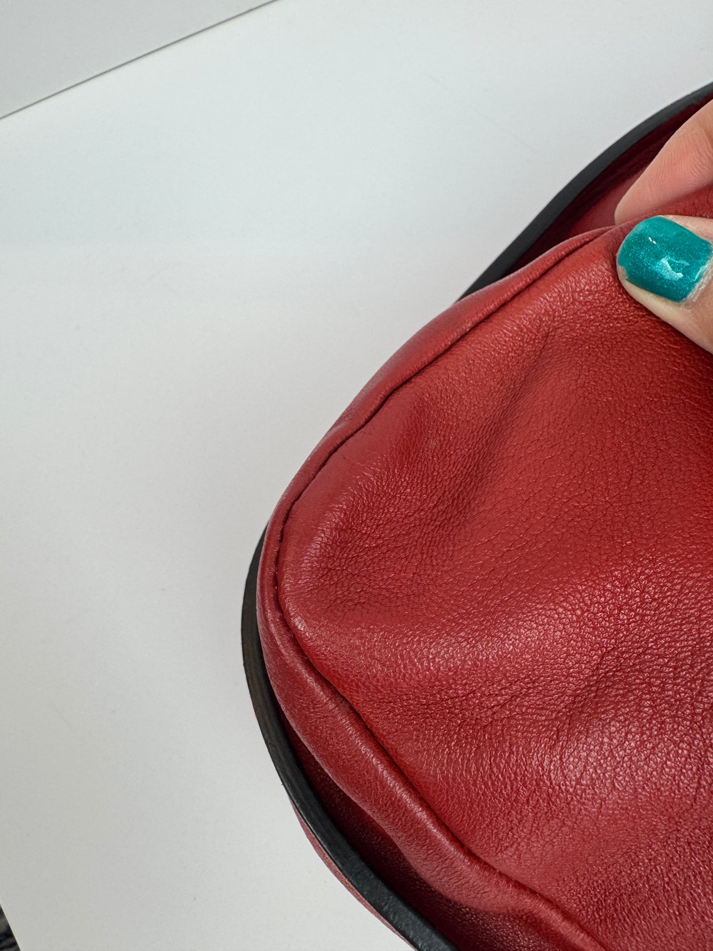 Chloé Margaret Leather handbag with strap Red