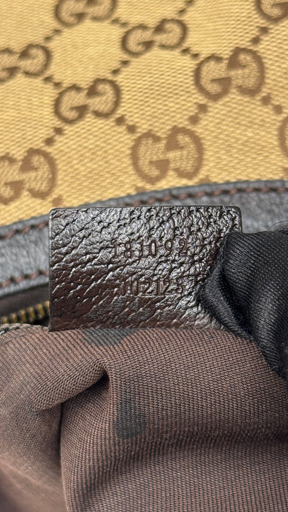 Gucci Half Moon Saddle Crossbody Brown