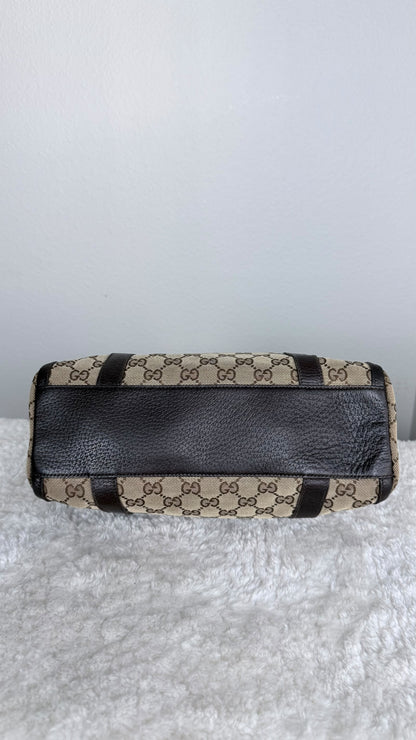 GUCCI Abbey Small Boston Dark Brown