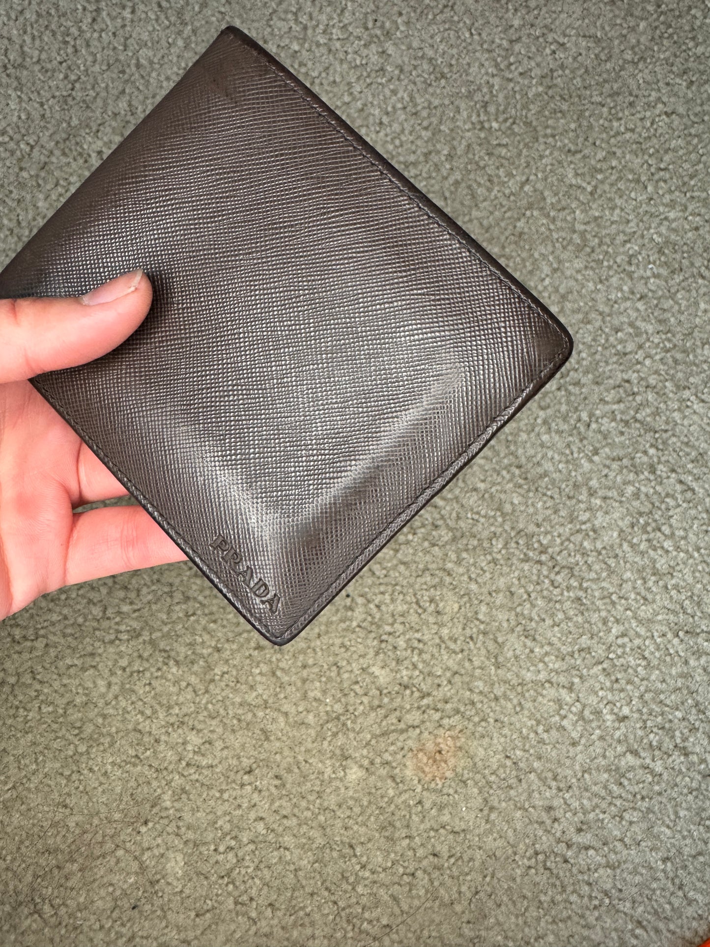 Prada saffiano men brown