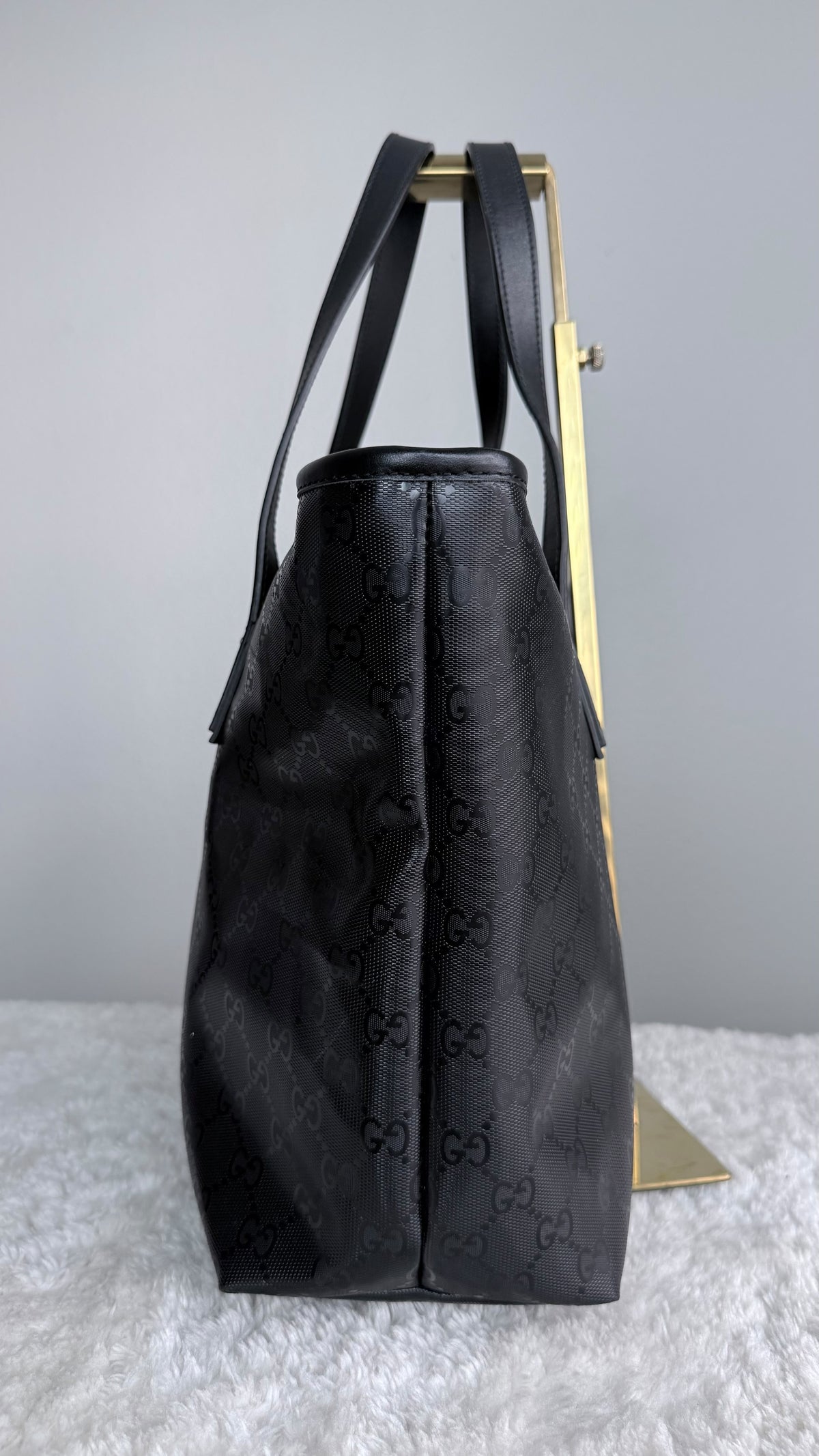 GUCCI Tote Medium GG Supreme Emprine Black Monogram