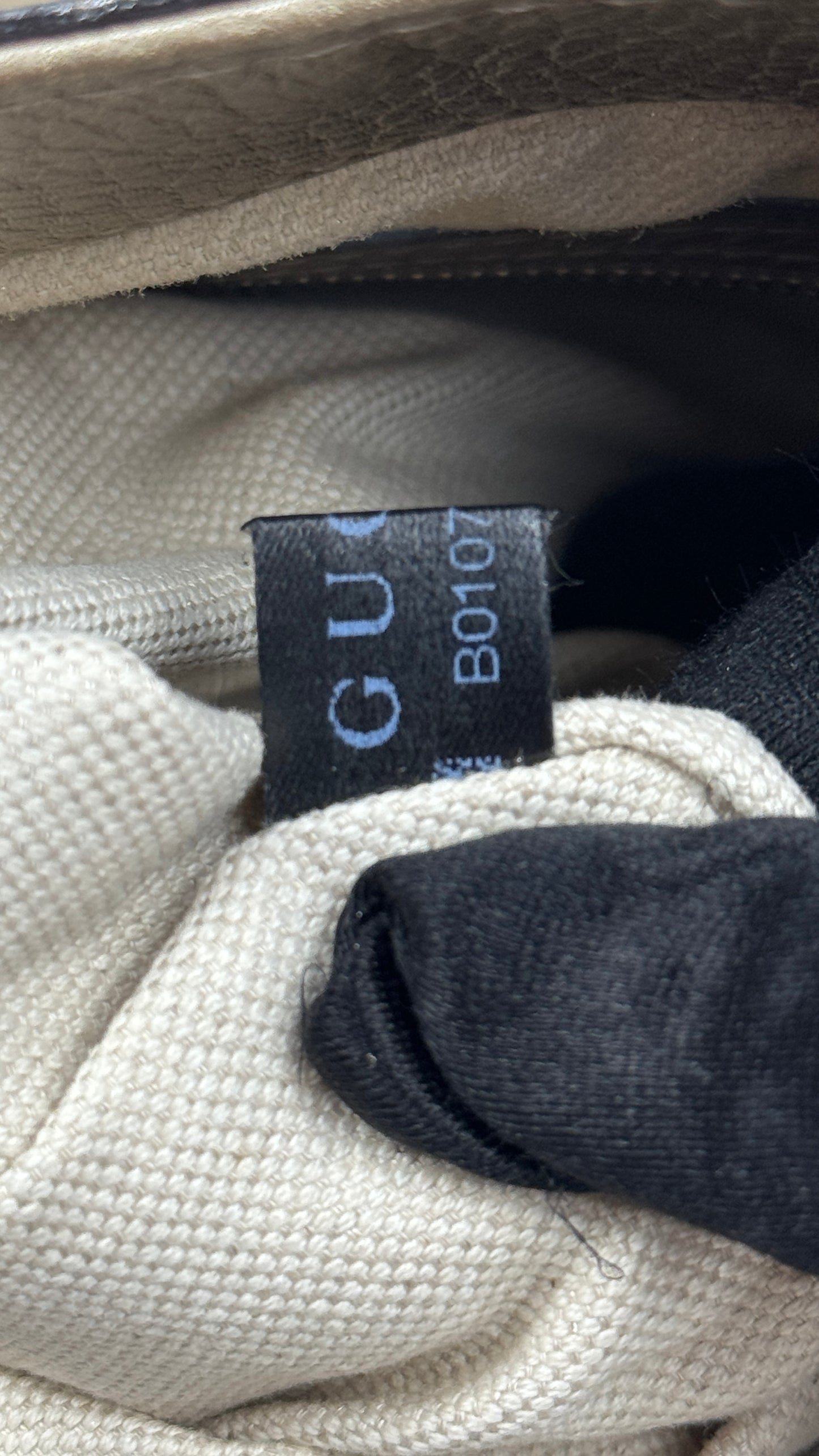 Gucci Bella Metallic Leather Tote Bag