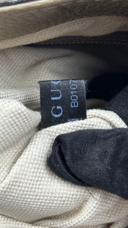 Gucci Bella Metallic Leather Tote Bag