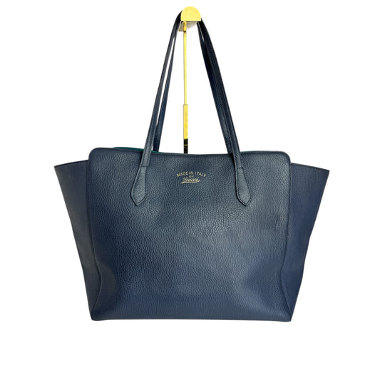 Gucci Swing Tote Leather Blue