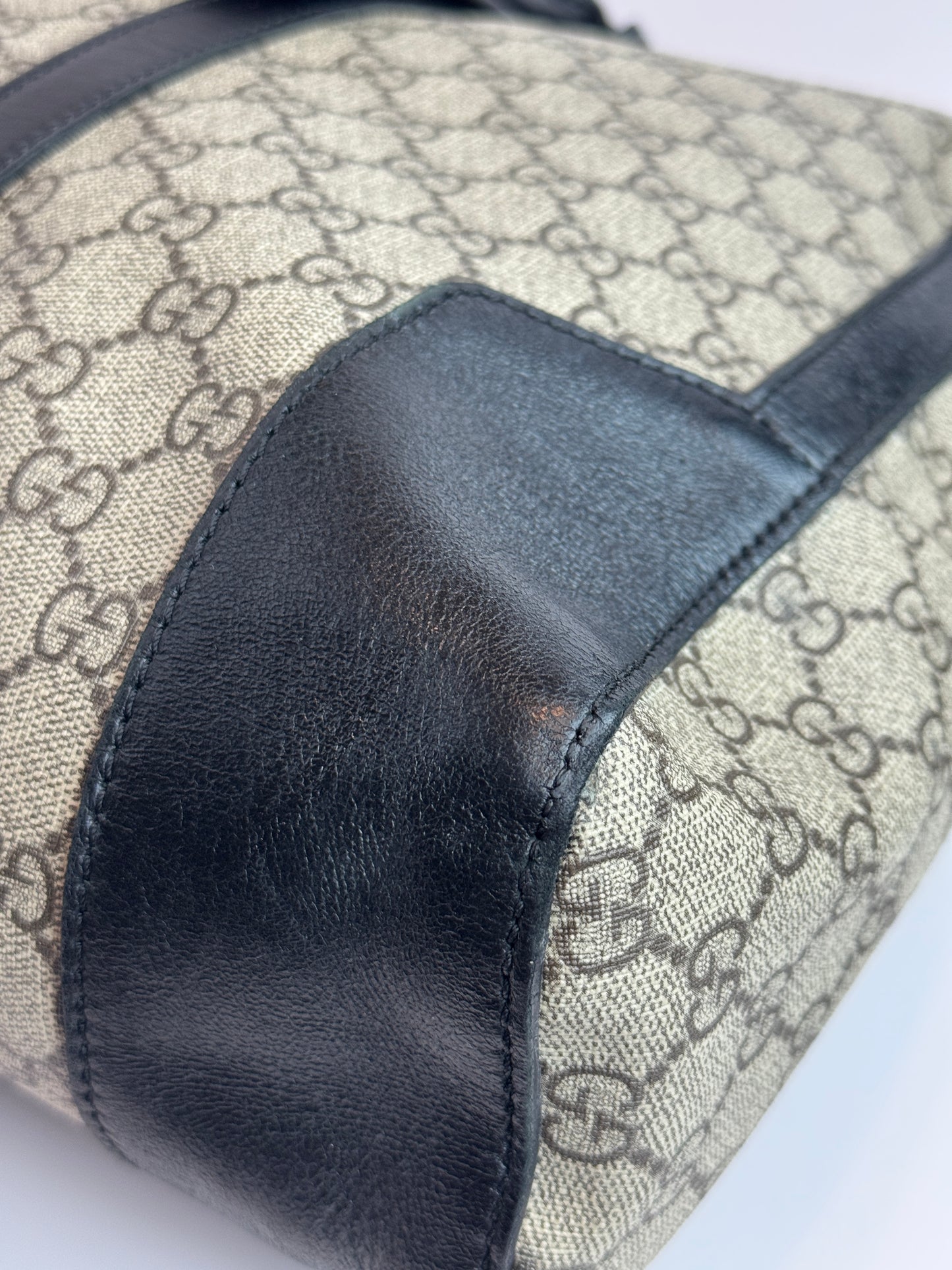 GUCCI Eden Briefcase GG Supreme Canvas Bag