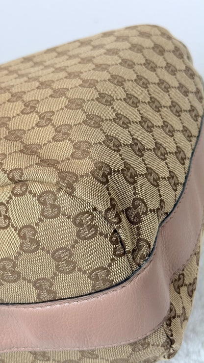 Gucci Bamboo Hobo GG Canvas Shoulder bag