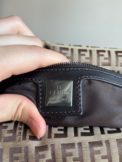 FENDI Zucchino Mama Canvas Dark brown