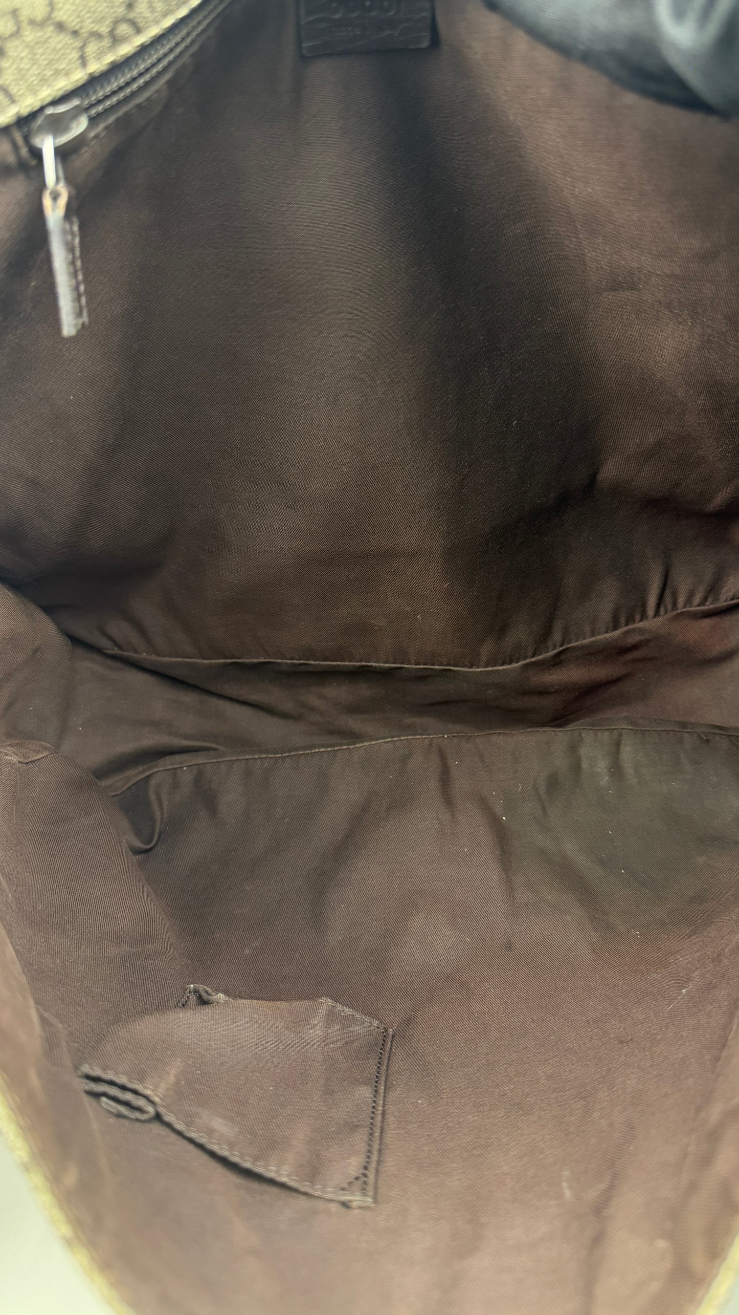 Gucci Messenger Web Strap Coated Canvas Bag