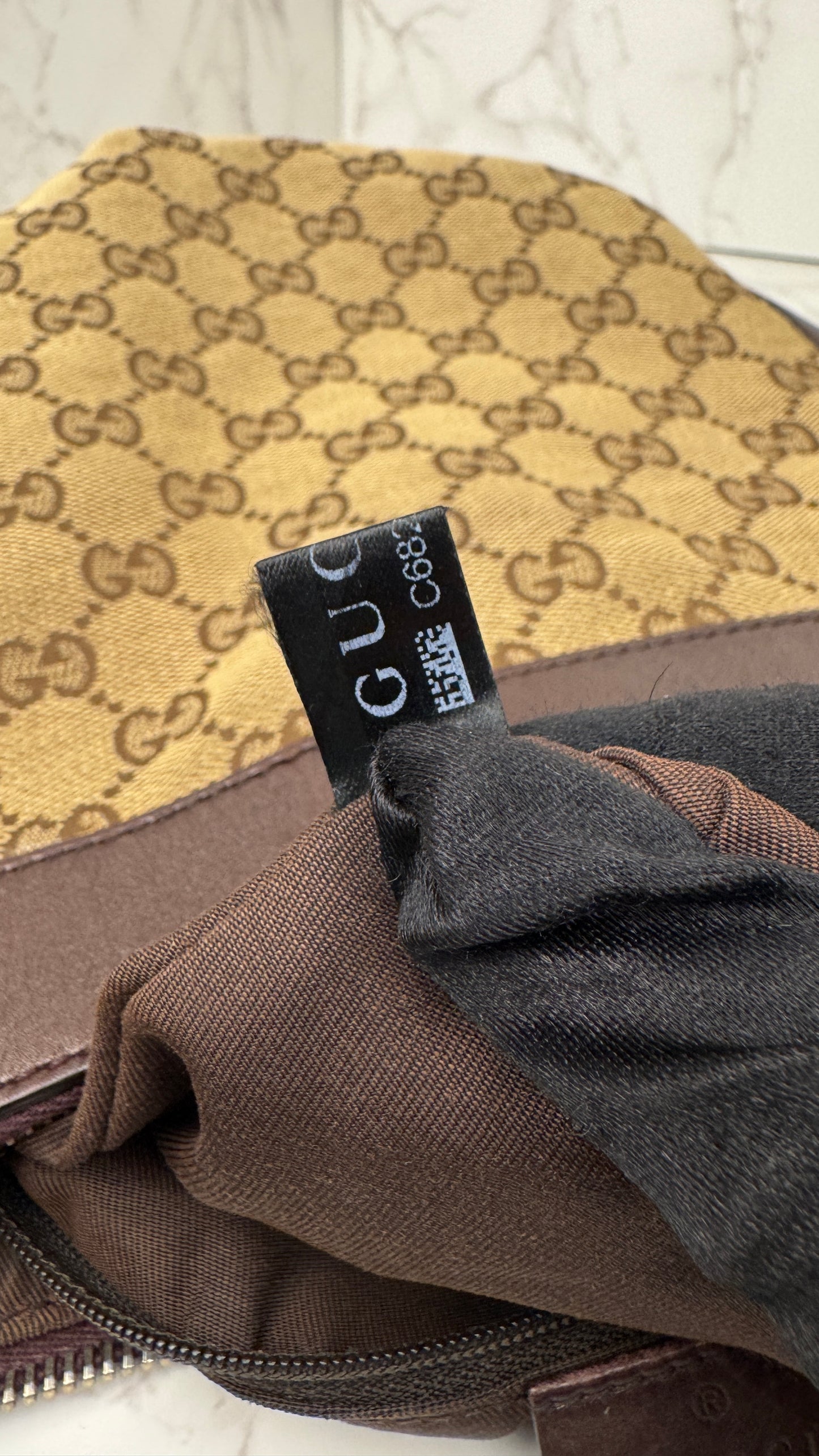 Gucci Abbey D-ring GG Canvas Brown