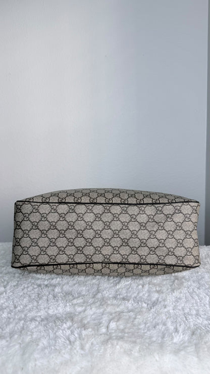 GUCCI Front Zip Camera GG Coated Canvas Large