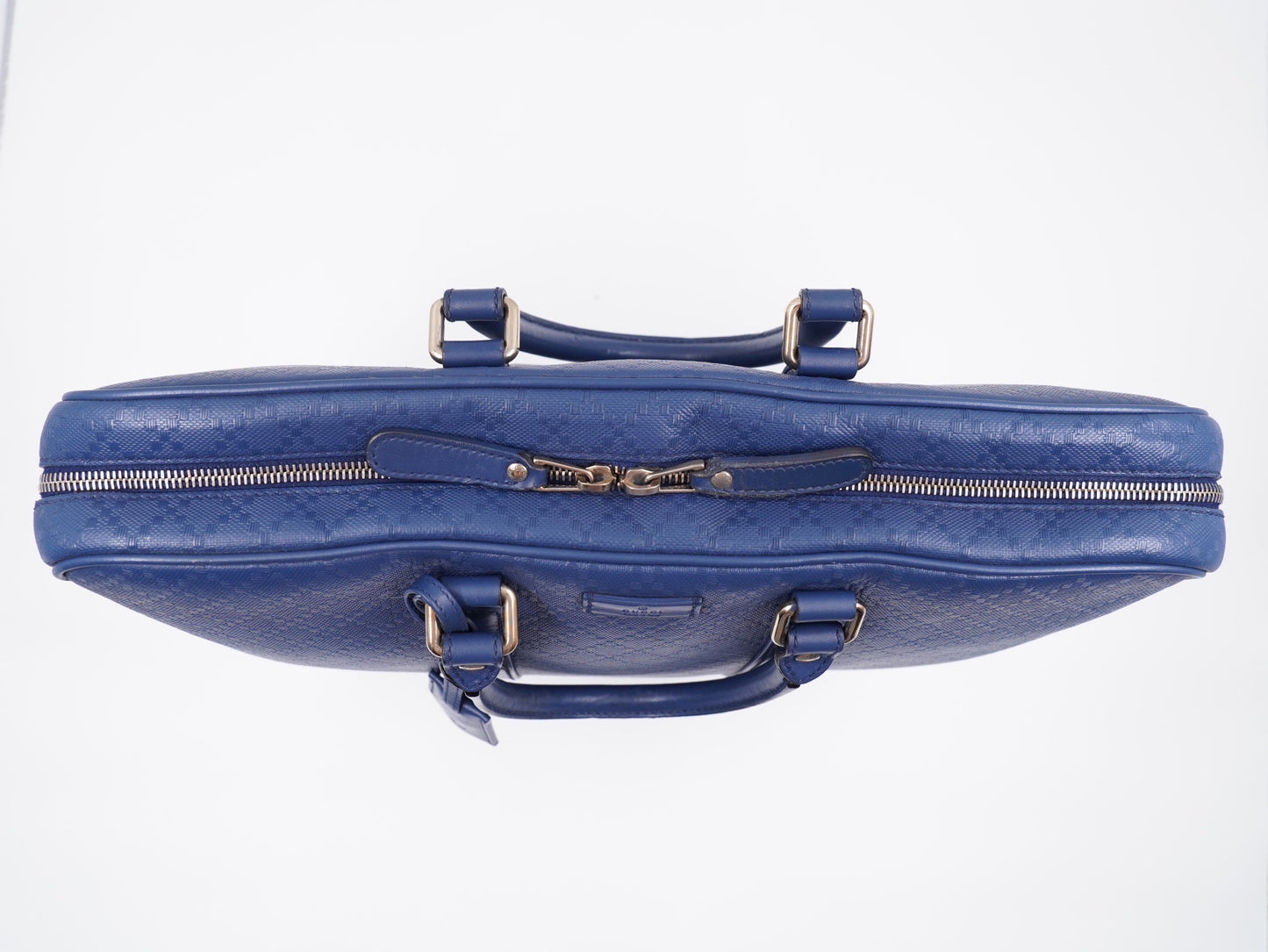 Gucci Briefcase Diamond Microguccdssima leather Blue