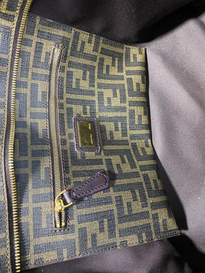 Fendi Roll Tote Zucca Coated Canvas Medium