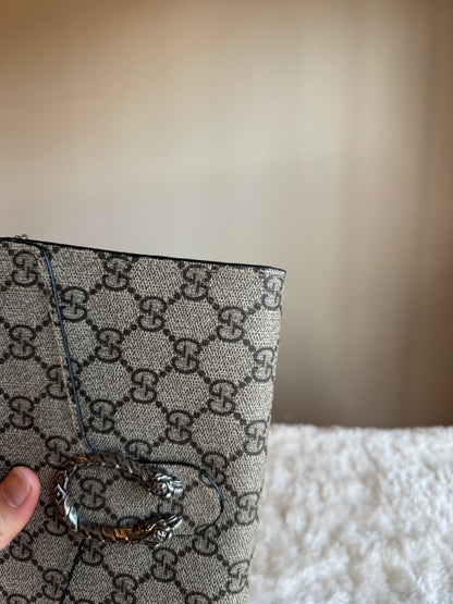GUCCI Dionysus Chain wallet GG  Coated Canvas Small