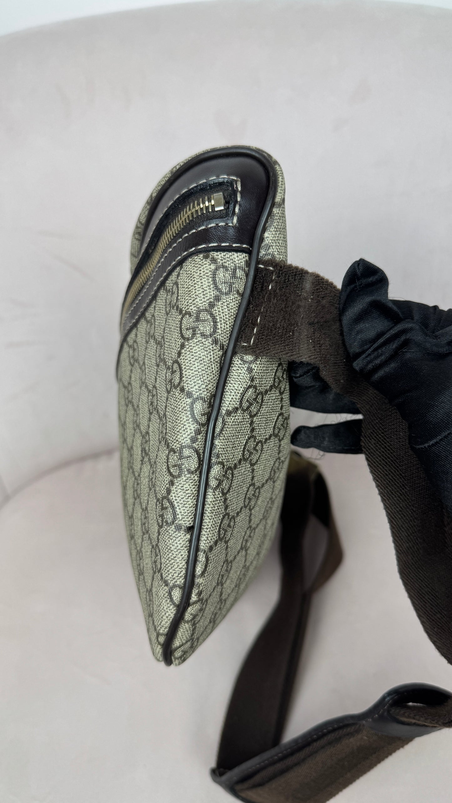 Gucci GG Supreme GG Belt Bag Coated Canvas Brown