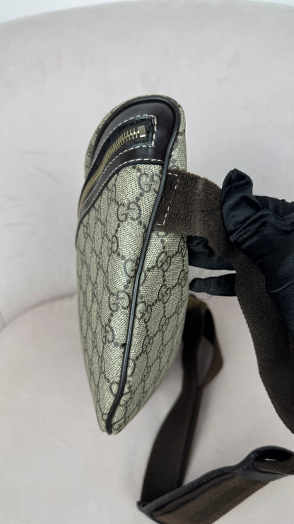 Gucci GG Supreme GG Belt Bag Coated Canvas Brown