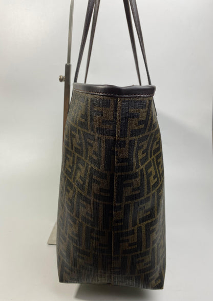 Fendi Roll Tote Zucca Coated Canvas Medium