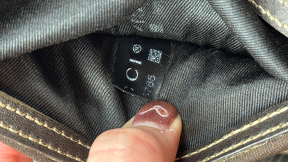 Gucci Flat Messenger GG Coated Canvas Medium