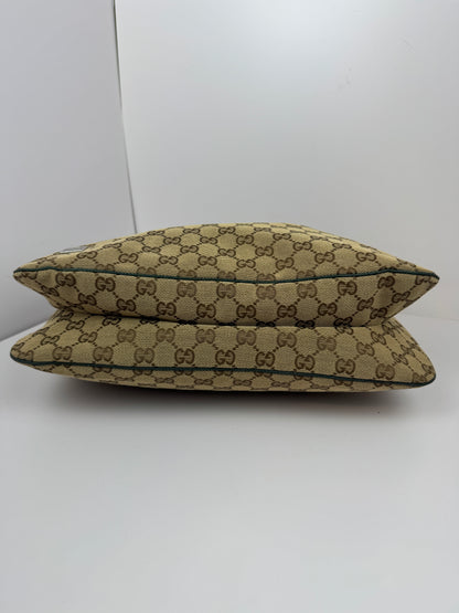 Gucci Hobo Shoulder Bag Sherry Line Strap Green