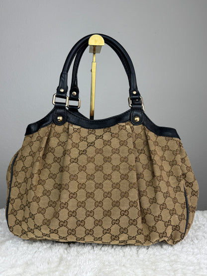 Gucci sukey hobo GG canvas Black