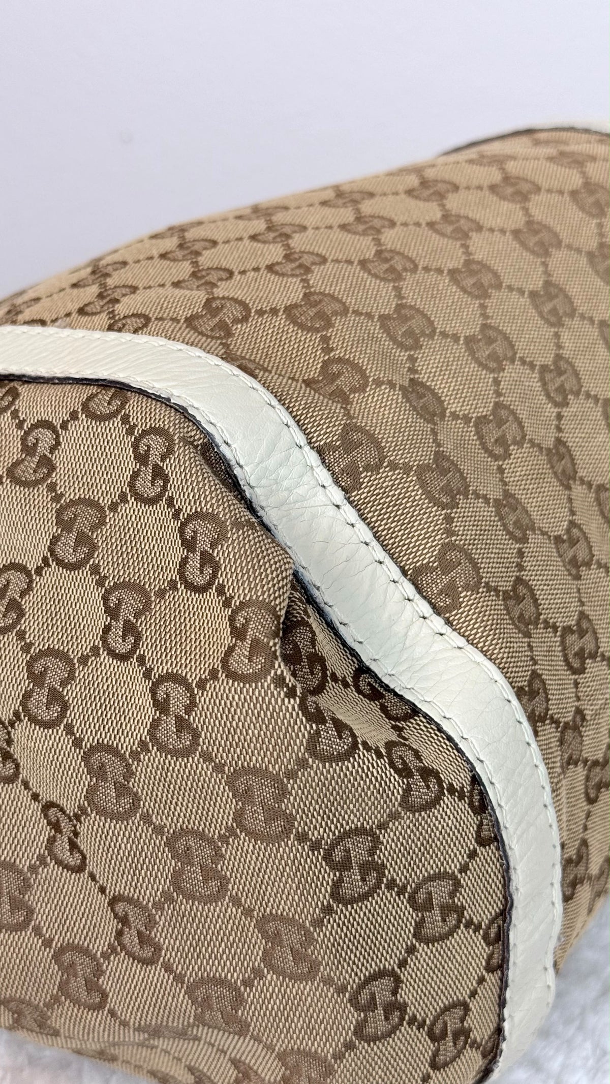 GUCGI New ladies Hobo GG Canvas White