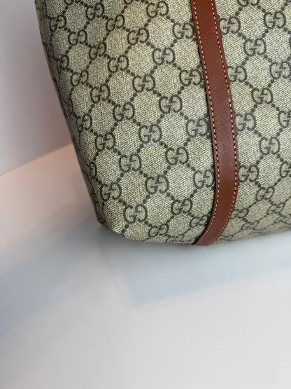 Gucci shopping tote GG Supreme coated canvas brown