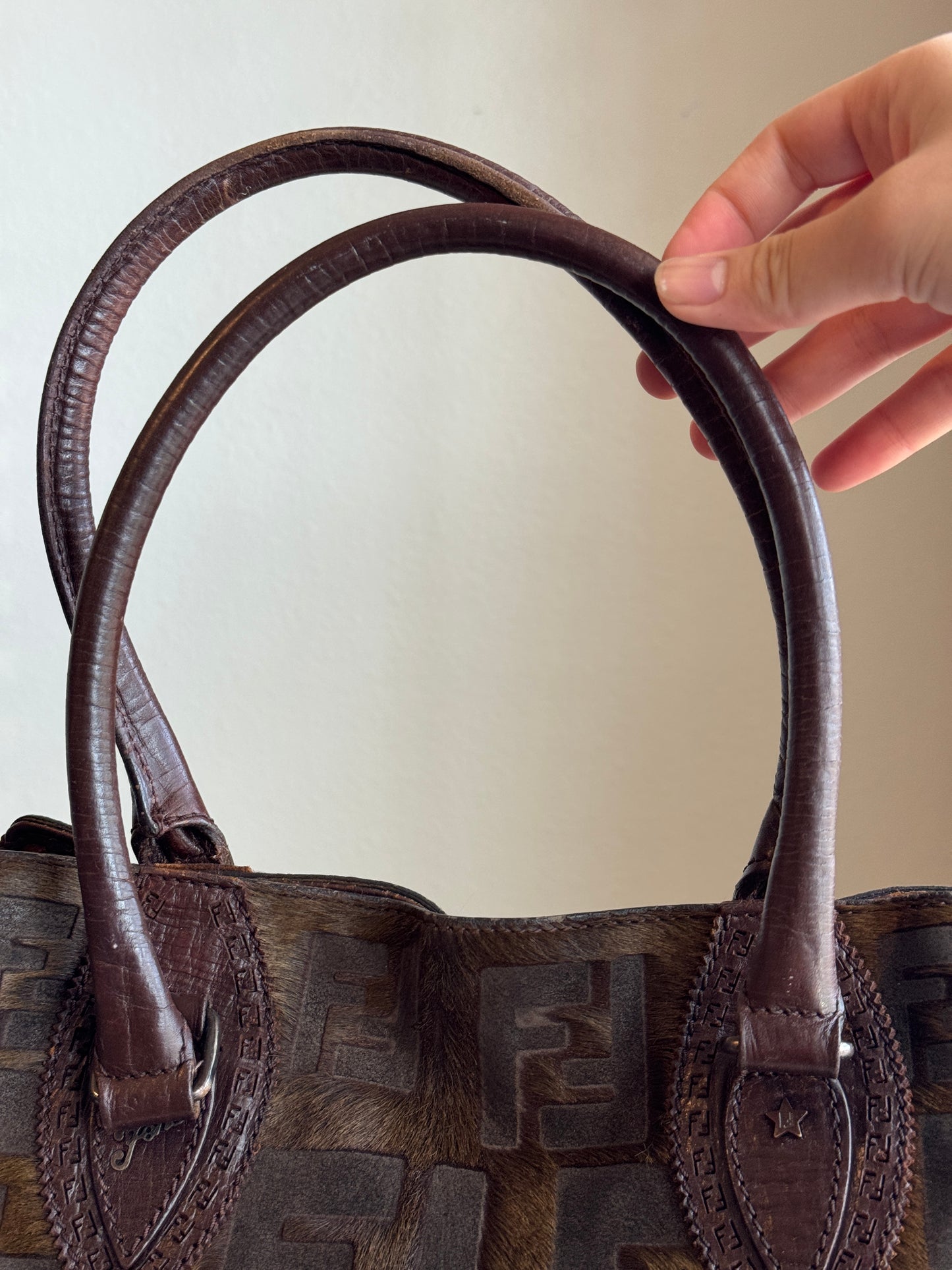 FENDI Du Jour Pony Hair Medium