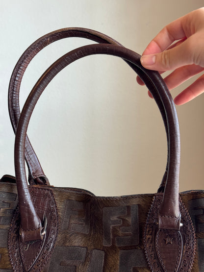 FENDI Du Jour Pony Hair Medium