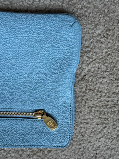 Mcm clutch leather Blue
