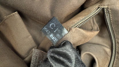 Gucci Half Moon Saddle Zip Crossbody GG Canvas Large