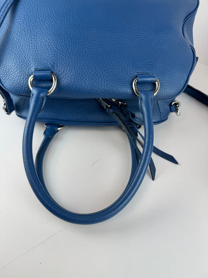 Prada Vitello Phenix Bowling Bag Talco