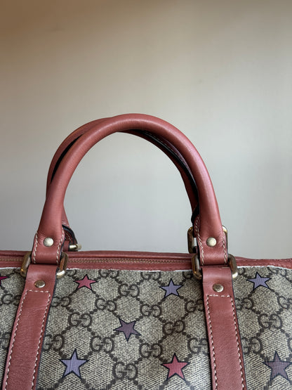 GUCCI Boston Star Limited Edition Coated canvas Pink