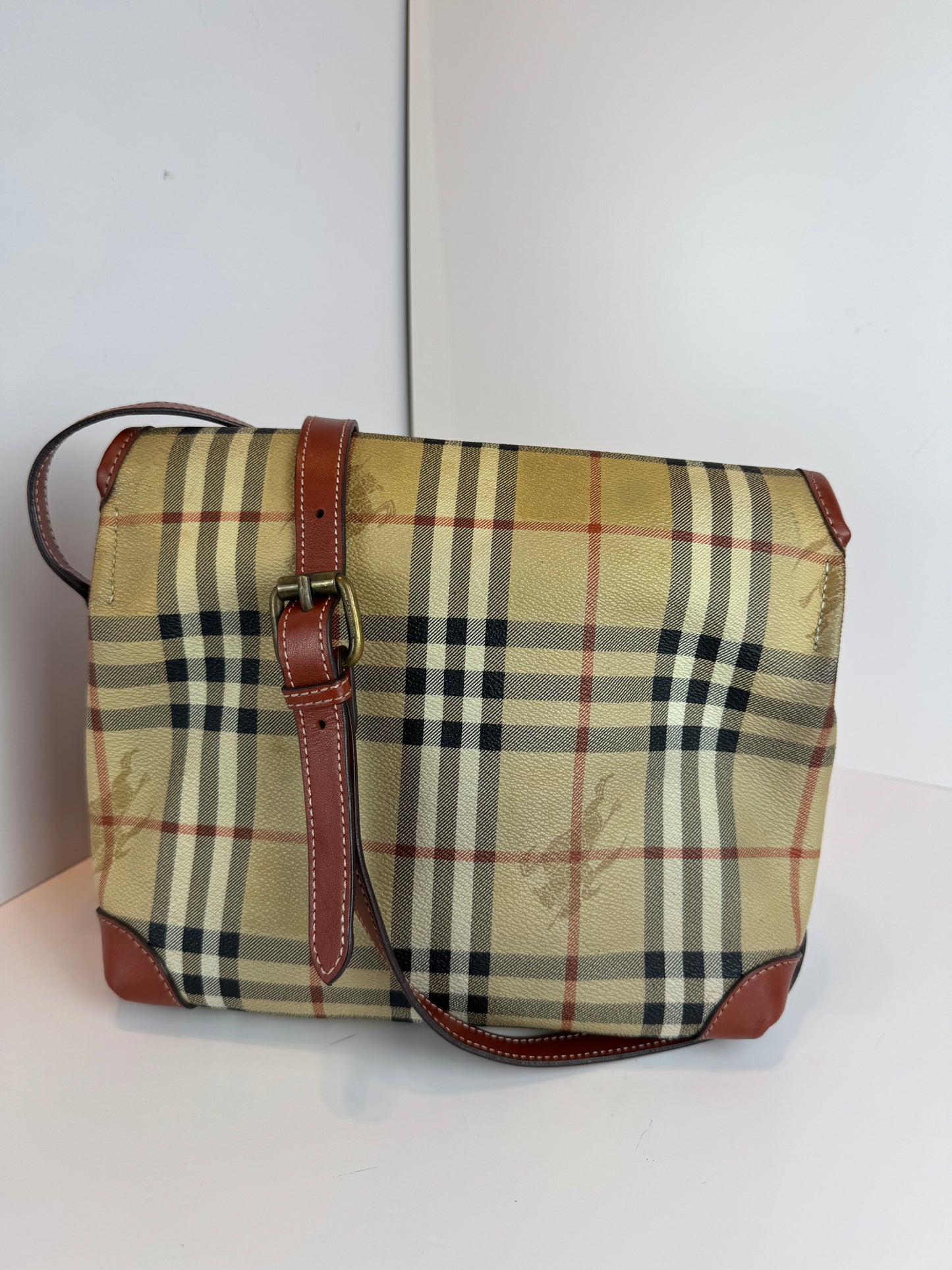 BURBERRY Haymark Check Messenger bag