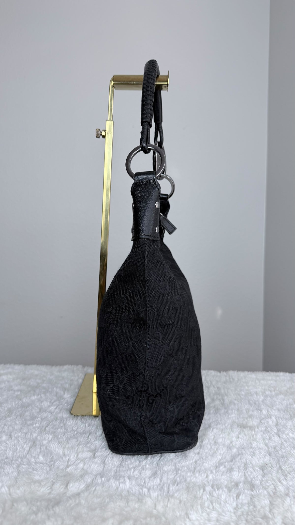 GUCCI GG Monogram Hobo Black